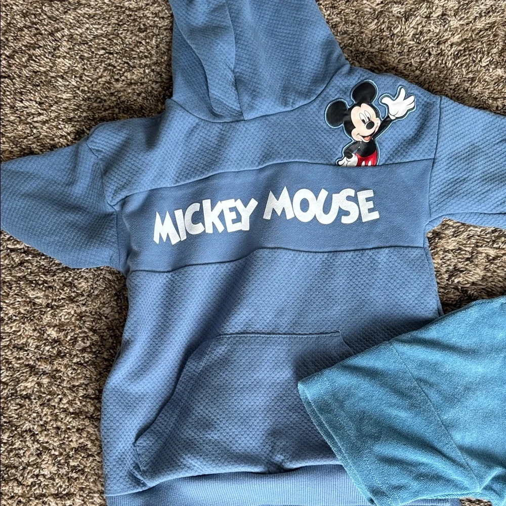 Disney Mickey & Friends Toddler Outfit Bundle - Blue & Black